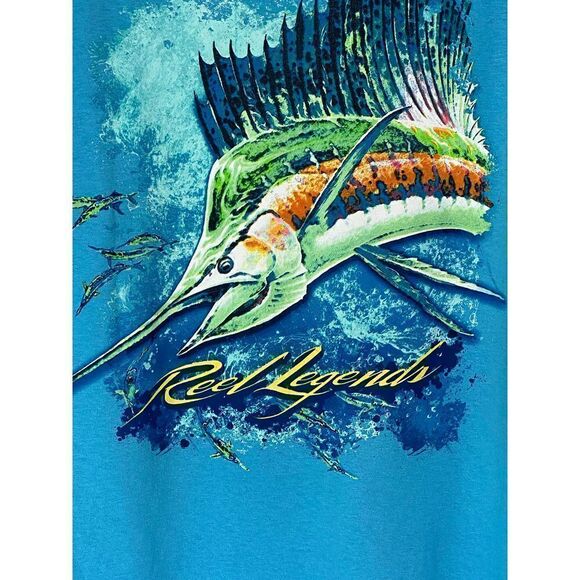REEL LEGENDS Men’s Large Sail Away Long Sleeve T-Shirt - Picture 4 of 6